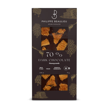 Box of 70% Dark chocolate Honeycomb (10 count)